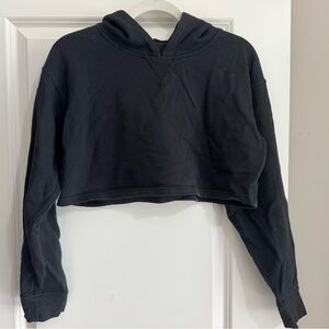 lululemon athletica Black Cropped Hoodie